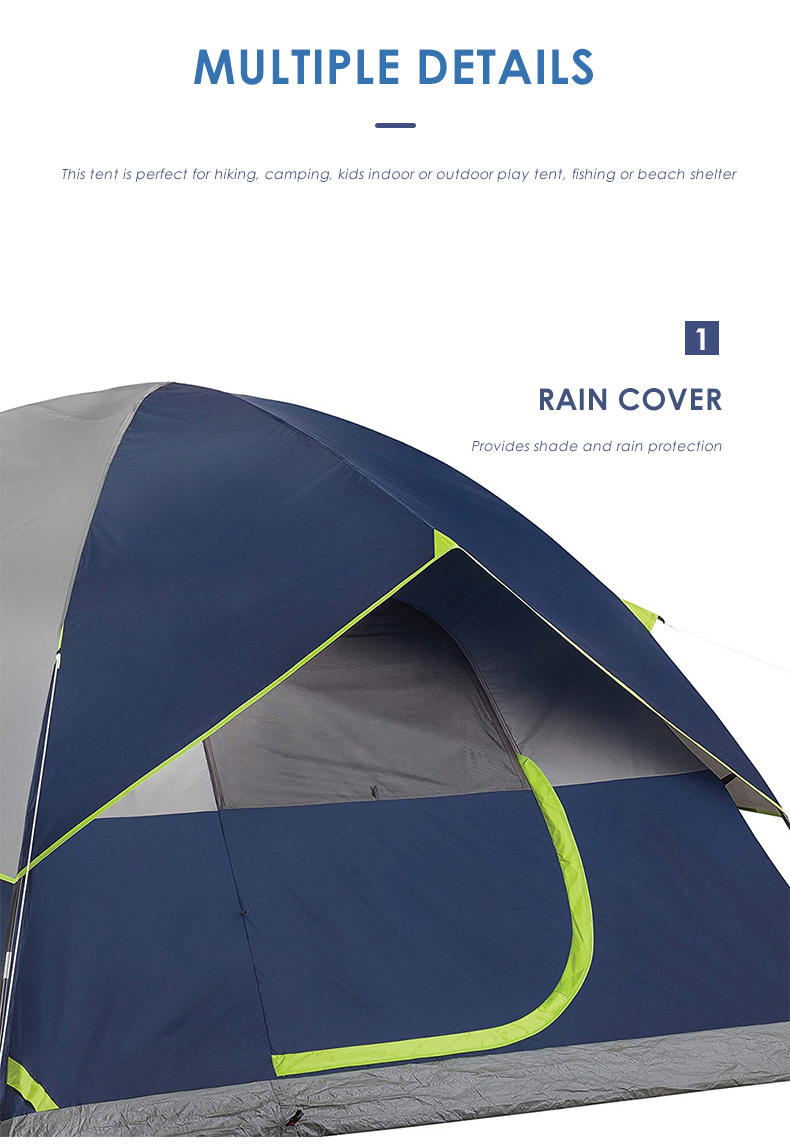 2 - 4 Person Waterproof Camping Tent (7) 2 - 4 Person Waterproof Camping Tent (7)