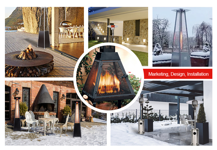 Outdoor Garden Umbrella Patio Heater Detail-07 Outdoor Garden Umbrella Patio Heater Detail-07