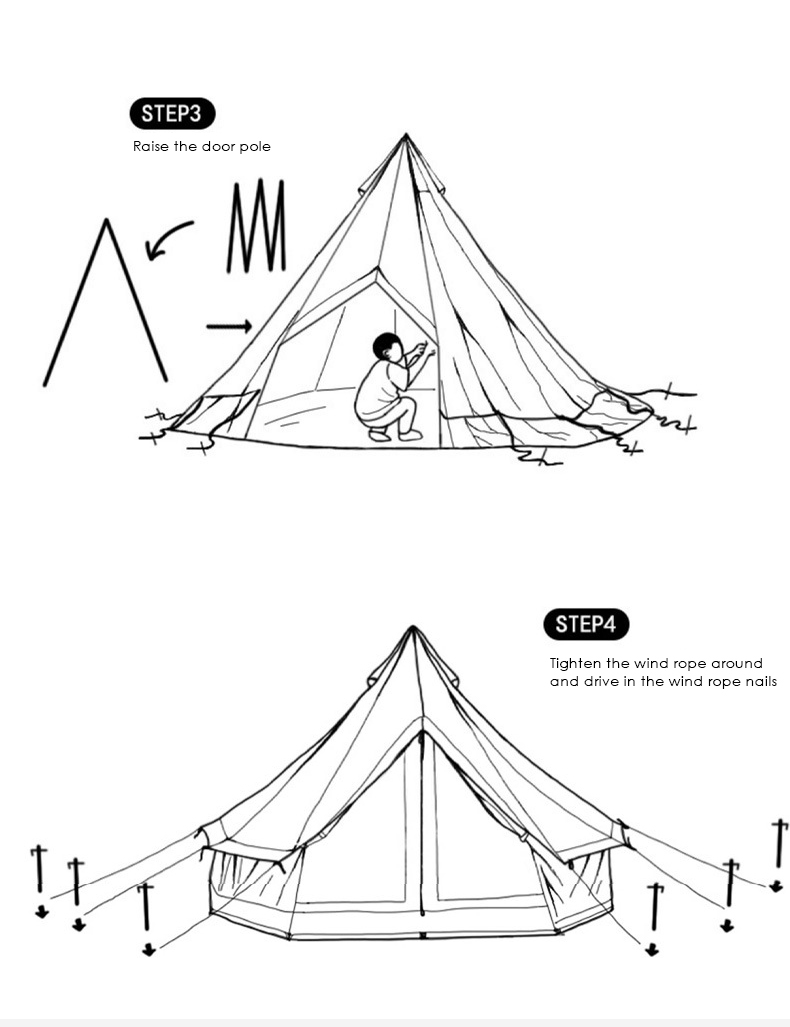 Canvas Bell Camping Tent (20) Canvas Bell Camping Tent (20)