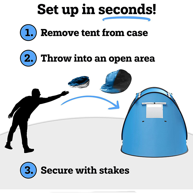 Small Pop Up 2 Person Camping Tent