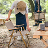 Kermit Foldable Camping Wood Chair