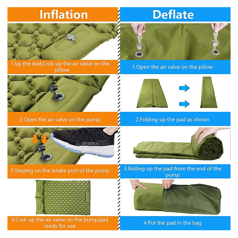 Double Inflatable Sleeping Mat for Camping