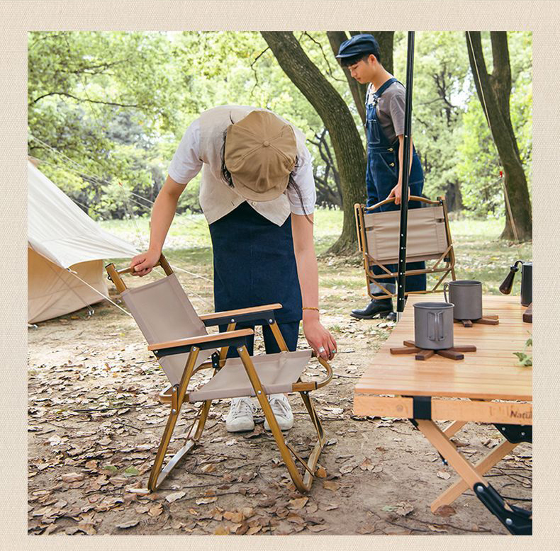 Kermit Foldable Camping Wood Chair Proluxe