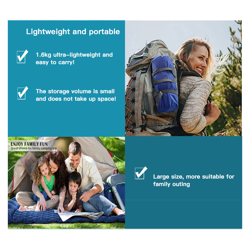 Double Inflatable Sleeping Mat for Camping
