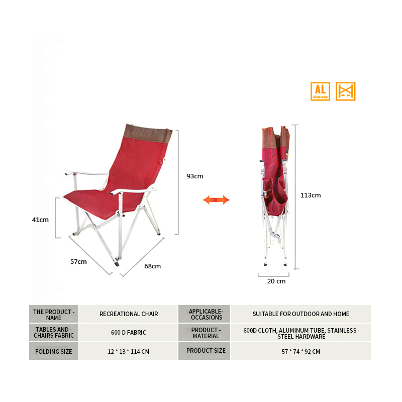 Outdoor Portable Foldable Chair