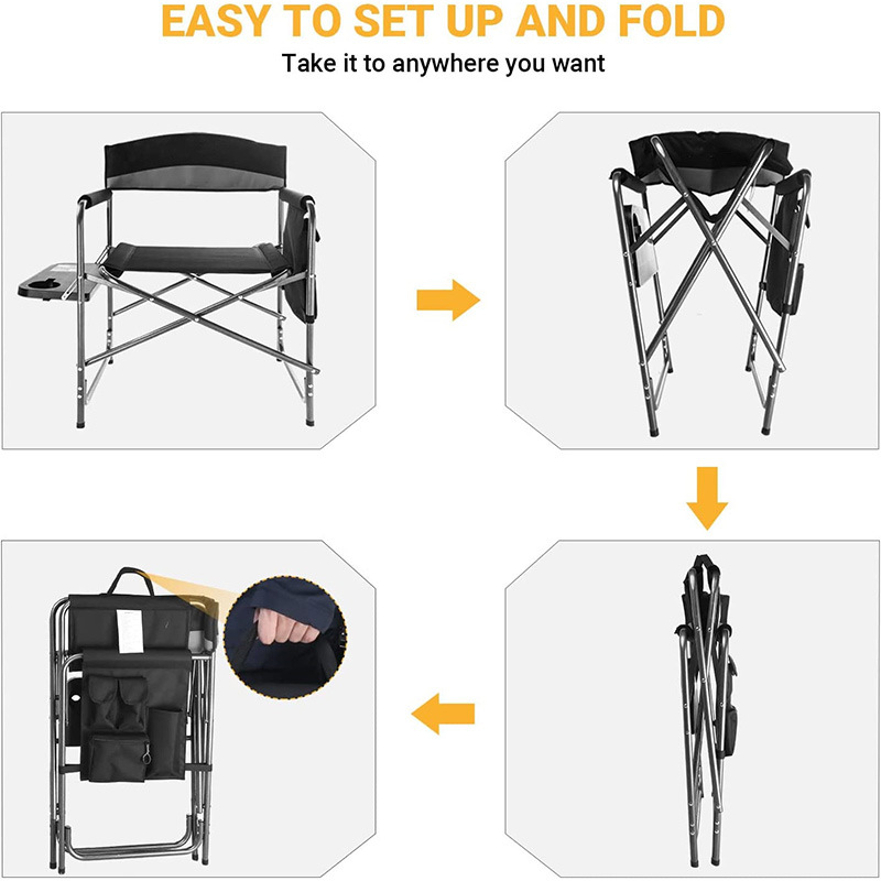 Camping Directors Chair with Table