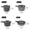Camping Cookware And Dinnerware Set