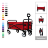 4 Wheels Camping Folding Trolley Carts