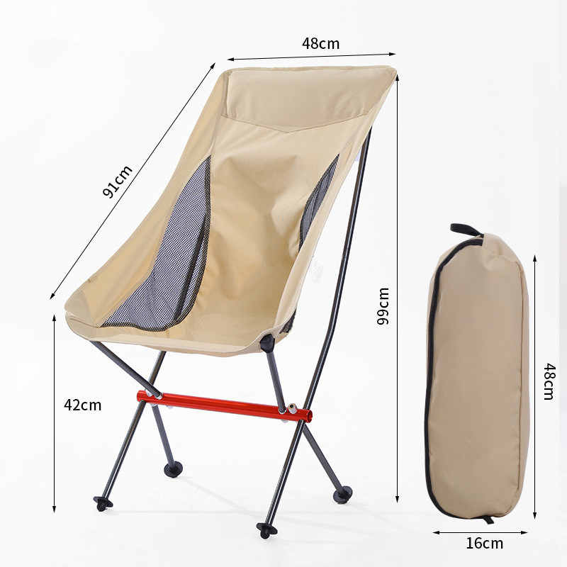 Folding Light Camping Fishing Moon Chairs