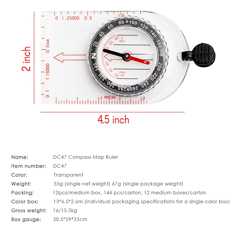 Custom Orienteering Camping Compasses