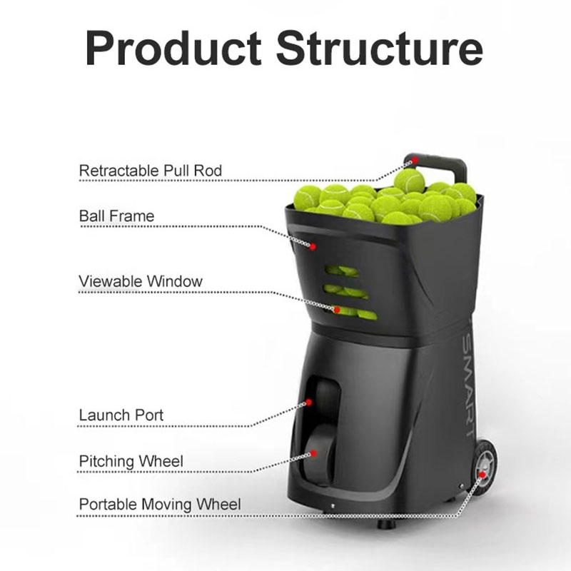 Tennis Training Equipment Ball Launcher Machine
