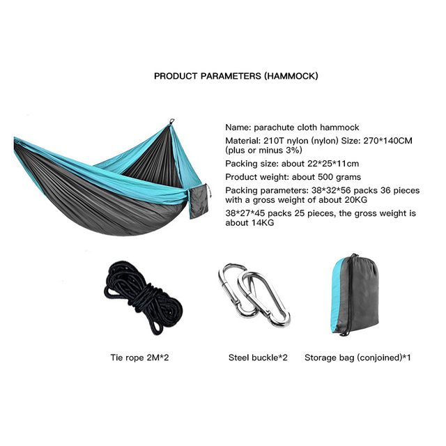 Outdoor Portable Camping Hammock with Net