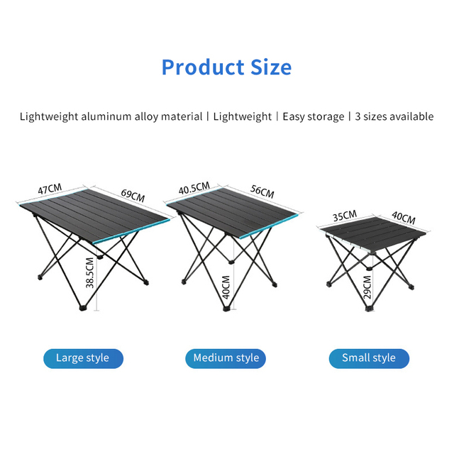 Aluminum Outdoor Camping Folding Table