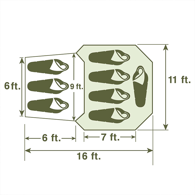 6 Person Family Big Camping Tent 