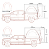 Tailgate Pickup Truck Tent for Camper CRTT01