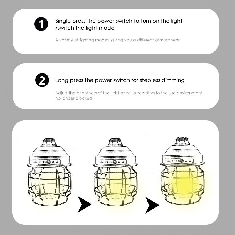 Led Vintage Outdoor Camping Lanterns