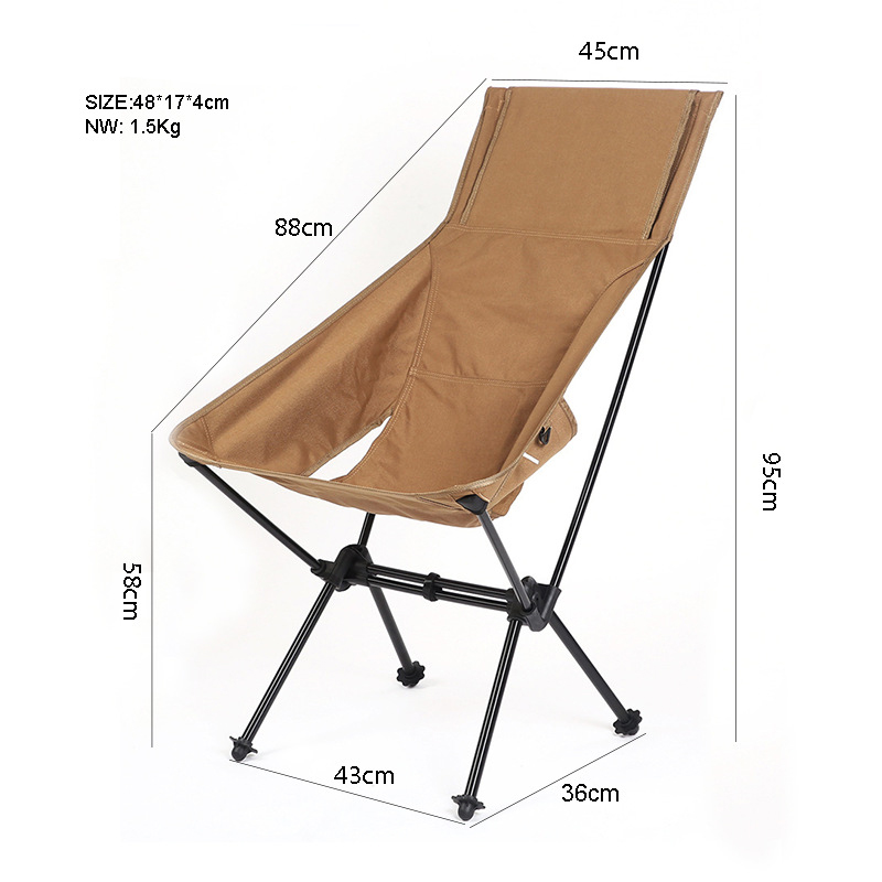 Folding Light Camping Fishing Moon Chairs