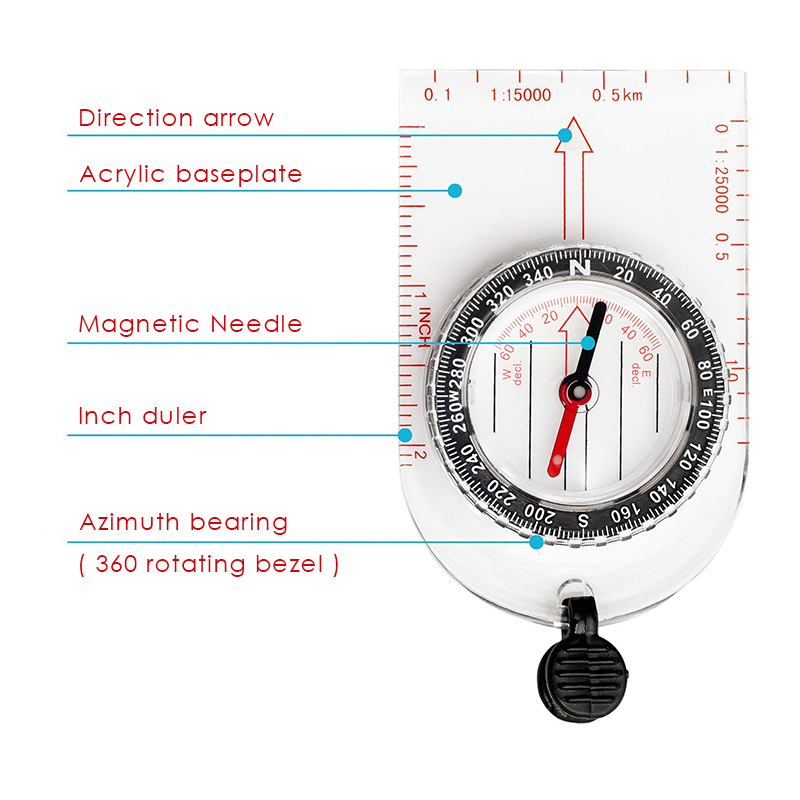 Custom Orienteering Camping Compasses
