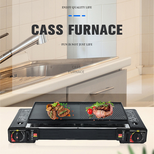 Portable Camping Stove With Grill Griddle