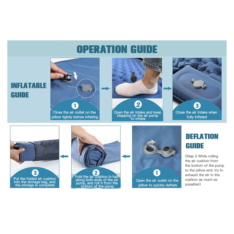 Double Inflatable Sleeping Mat for Camping