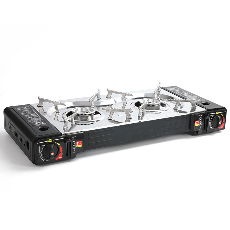 Portable Double Burner Camping Stove