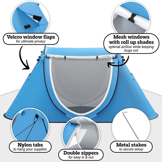 Small Pop Up 2 Person Camping Tent