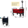 4 Wheels Camping Folding Trolley Carts