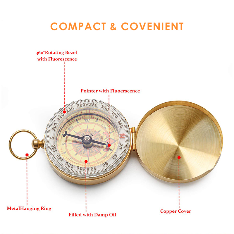Quality Circle Ancient Vintage Compasses