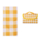 Yellow and White Grid