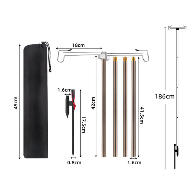 Camping Foldable Portable Light Stands