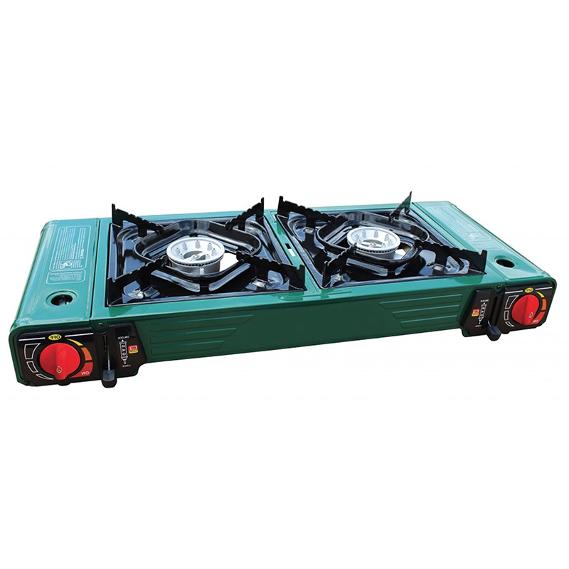 Portable Double Burner Camping Stove